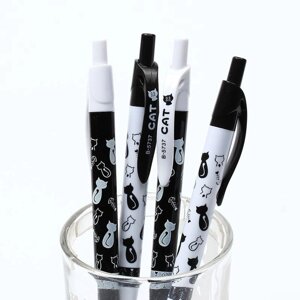 1 Шт. милий чорний, білий кіт канцелярські ручки для дітей офісне шкільне приладдя кулькова ручка під замовлення за 30