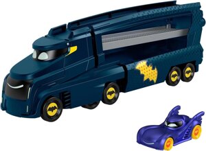 Бетмобіль трейлер, Fisher-Price DC Batwheels Toy Hauler and Car, Bat-Big Rig Код/Артикул 75 1110 Код/Артикул 75 1110