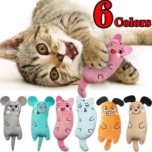 Милі іграшки для кішок, цікаві інтерактивні плюшеві іграшки для кішок, міні-іграшки для шліфування зубів, котяча