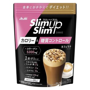 Asahi SlimUp Slim Coffe Latte протеїновий детокс-коктейль кавового латте, 360 гр під замовлення з Японії за 30 днів,