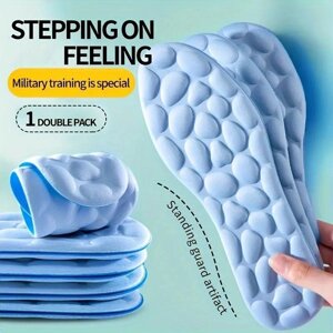 Масажні устілки з піни з ефектом пам'яті для взуття, подушка, що дихає, спортивні устілки для бігу для ніг, о... під