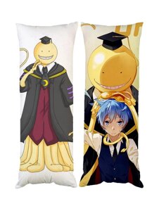 Подушка дакімакура Koro sensei Коро-сенсей аніме Клас убивць декоративна ростова подушка для обіймання двостороння