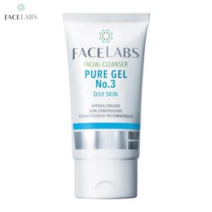 FACELABS Очищаючий засіб для обличчя Pure Gel №3 для жирної шкіри, гіпоалергенний, некомедогенний, рекомендований Під