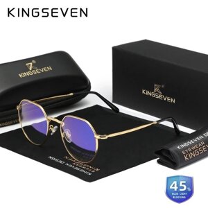 Окуляри комп'ютерні Blue Blocker для чоловіків і жінок KINGSEVEN 4527 Gold Код/Артикул 184 125202