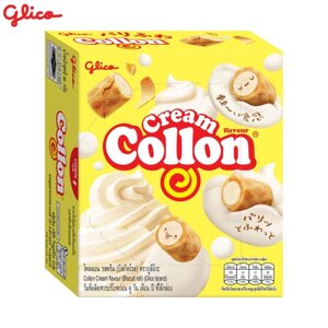 Glico Collon Кремовий смак (Бісквітний рулет) 54 гx 10 шт / 20 шт - Тайська закуска Під замовлення з Таїланду за 30