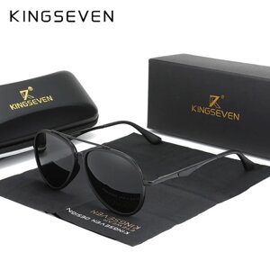 Чоловічі поляризаційні сонцезахисні окуляри KINGSEVEN N7936 Black Gray Код/Артикул 184