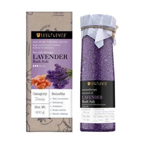 Сіль для ванни з Лавандою (500 г), Lavender Bath Salt, Soulflower Під замовлення з Індії 45 днів. Безкоштовна доставка.