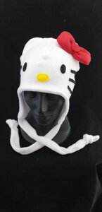 Зимова шапка "Hello Kitty" Флісова шапка Код/Артикул 47