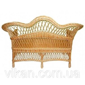 Двомісний плетений диван із лози для тераси, балкона, альтанки Код/Артикул 186 1224-34