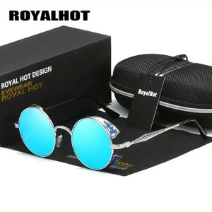 Поляризаційні сонцезахисні окуляри для жінок та чоловіків RoyalHot 900p68 Silver Ice Blue Код/Артикул 184