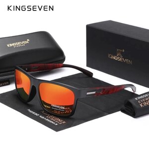 Чоловічі поляризаційні сонцезахисні окуляри KINGSEVEN N770 Mirror Red Код/Артикул 184