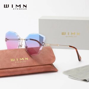 Жіночі градієнтні сонцезахисні окуляри WIMN N801 Blue Pink Код/Артикул 184