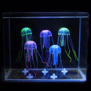 Прикраса для акваріума-флуоресцентні медузи