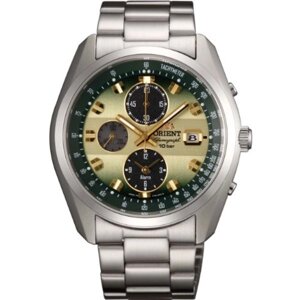 Orient Спортивний чоловічий годинник NEO70's Horizon Solar Chronograph WV0021TY, новинка з Японії під замовлення з