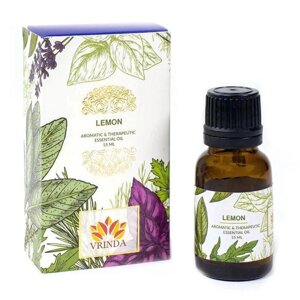 Ефірна олія Лимона (15 мл), Lemon Essential Oil, Vrindaam Під замовлення з Індії 45 днів. Безкоштовна доставка.