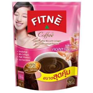 FITNE ' Кавова суміш розчинна кава з колагеном 10 / 18 пакетиків - Тайська Під замовлення з Таїланду за 30 днів,
