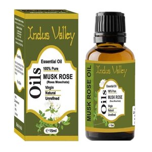 Ефірна олія Троянди мускатної (15 мл), Musk Rose Essential Oil, Indus Valley Під замовлення з Індії 45 днів.