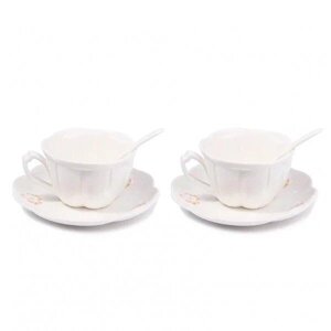 Подарунковий набір чашка із блюдцем білий Код/Артикул 0582-3