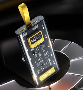 Повербанк зовнішній акумулятор FirmaBank Dx227 Black 30000 мАг зі швидкою зарядкою 120W Код/Артикул 125125