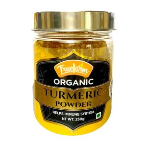 Молота Куркума (250 г), Organic Turmeric Powder, Truefarm під замовлення з Індії за 45 днів, доставка безкоштовна