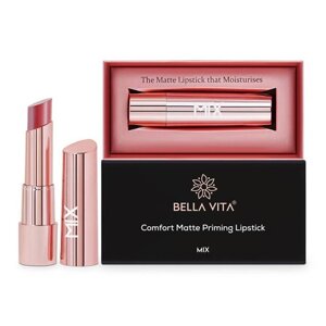 Матова помада-праймер: відтінок Рум'яно-червоний (3,5 г), Comfort Matte Priming Lipstick Ddlj Blush Red, Bella Vita