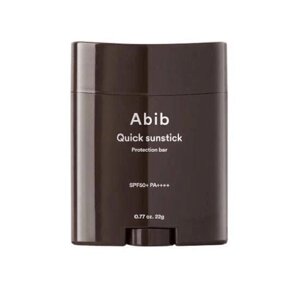 ABIB Quick Sun stick Protection Bar SPF50+ PA++++ 22г під замовлення з кореї 30 днів доставка безкоштовна
