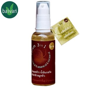 Baivan Натуральна трав'яна сироватка 3 в 1 Масажна олія для волосся та шкіри Кокосова олія, Кунжутна олія, Олія Під