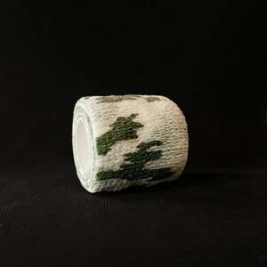 Камуфляжна стрічка, клейка, еластична, кінезіо тейп 2 Зимній ліс Код/Артикул 156 2-tape-winter-wood