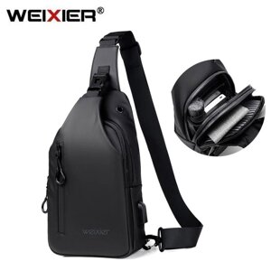 WEIXER Чоловіча багатофункціональна модна сумка через плече, сумка через плече, дорожня сумка-сл... під замовлення за