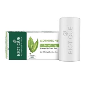 Зволожуючий крем-мило (150 г), Morning Nectar Moisturizing Cream Bathing Bar, Biotique під замовлення з Індії за 45