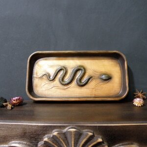 Мінажниця з об'ємною змією Код/Артикул 225