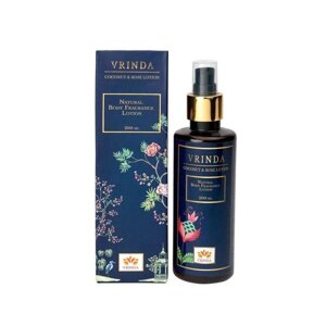 Лосьйон з Кокосом та Трояндою (200 мл), Coconut & Rose Lotion, Vrindaam Під замовлення з Індії 45 днів. Безкоштовна