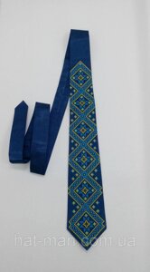 Українська краватка синя вишита КодАртикул 2