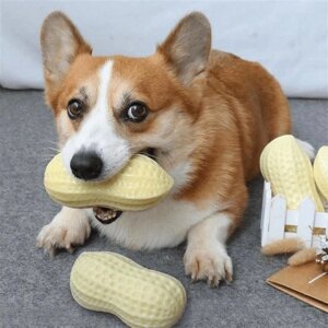 Гумовий арахісовий собака, жувальна звукова іграшка, щеня, домашня тварина, догляд за зубами, молярна зубна Під