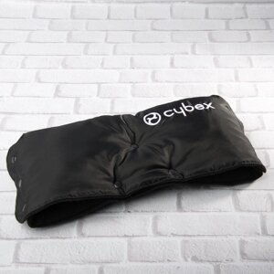 Муфта рукавички суцільна CYBEX, на коляску / санки, для рук, чорний фліс (колір - чорний) Код/Артикул 81 100300