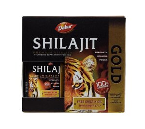 Shilajit Gold, Dabur (20 кап), Шіладжіт Голд Під замовлення з Індії 45 днів. Безкоштовна доставка.