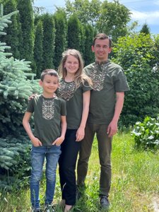 Сімейні футболки / Family look з вишивкою Гармонія, футболки вишивки, футболки вишиванки, футболки з вишиванкою,