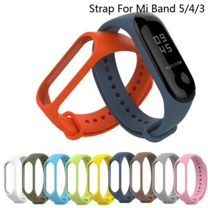 Силіконовий браслет Смарт Xiaomi Mi Band 7/6/5/4/3. 23 кольори під замовлення за 30 днів доставка безкоштовна