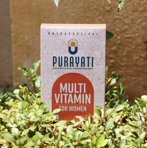 Мультивітаміни для жінок (60 таб), Multivitamin For Women, Purayati Під замовлення з Індії 45 днів. Безкоштовна