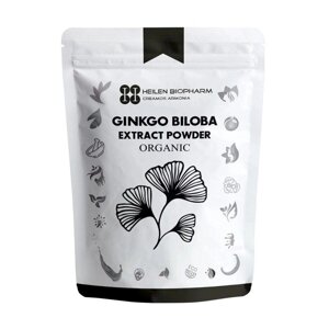 Порошок екстракту органічного Гінкго Білоба (100 г), Ginkgo Biloba Extract Powder Organic, Heilen Biopharm Під