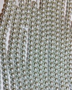3 шт Керамічний перли, молочний 8 мм Код/Артикул 192 КВ-1004_8