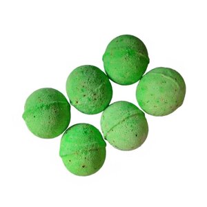 Набір ароматичних бомб для ванни Зелений чай (6 х 75 г), Aromatic Bath Bomb with Green Tea Set, Aaranyam Під