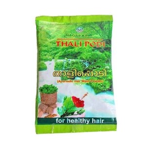 Талі Поді: аюрведичний порошок для миття волосся (3 х 50 г), Thali Podi Ayurvedic Hair Wash Powder, Nagarjuna Під