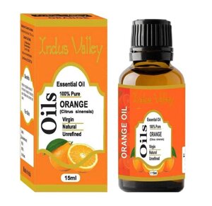 Ефірна олія Апельсина (15 мл), Orange Essential Oil, Indus Valley Під замовлення з Індії 45 днів. Безкоштовна доставка.