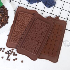 3Шт 3D форми для шоколаду у формі серця кавових зерен, набір силіконових форм для випічки, інструмент Під замовлення за