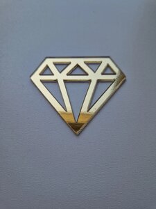 Топпер для декору "Діамант" (6 см) Код/Артикул 80 Д11за