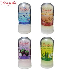 Isme Кулькові галун Rasyan Crystal, дезодорант, ефективний 24-годинний захист, натуральний / імбир та тамаринд / Під
