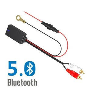 5V-12V Автомобільний 2RCA Bluetooth 5.0 Адаптер бездротового з'єднання AUX Музичний мікрофон Телефон під замовлення за