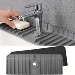 1шт Кухонний силіконовий кран Абсорбуючий килимок Раковина Бризкозловлювач Протектор стільниці Килимок Дренажна подушка