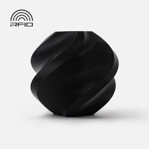 Пластик філамент для 3Д-друку Bambu Lab PLA Basic Black (10101), Reusable Spool, 1.75мм, 1кг, 330м, 190-230°C, Чорний